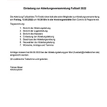 einladung abteilungsversammlung 2022